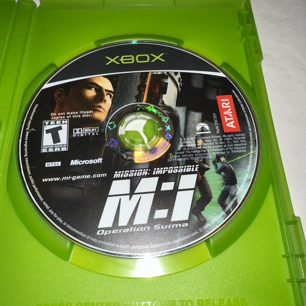 Mission Impossible: Operation Surma (Xbox, 2003) CIB Complete Manual + Stickers